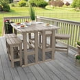 thumbnail image 2 of Highwood 6-pc Lehigh Balcony Set - Counter Height, Outdoor, Eco-friendly, Synthetic Wood, 2 of 8