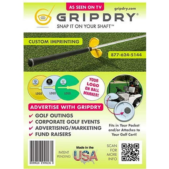 Grip Dry (Yellow with Magnetic Ball Marker