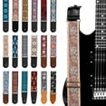 thumbnail image 7 of AODSK Cotton Embroidery Guitar Strap 2" Adjustable for Acoustic Electric Bass Ukulele with Picks Guitarists Gift, 7 of 7