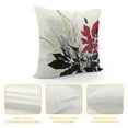 thumbnail image 4 of Shiartex Red Black and Grey Dahlia Floral Pillow Covers Outdoor Modern Geometry White Gray Flower Throw Pillows Cover Summer Farmhouse Decorative Cushion Case for Couch Bed Decor 12x12in, 4 of 5