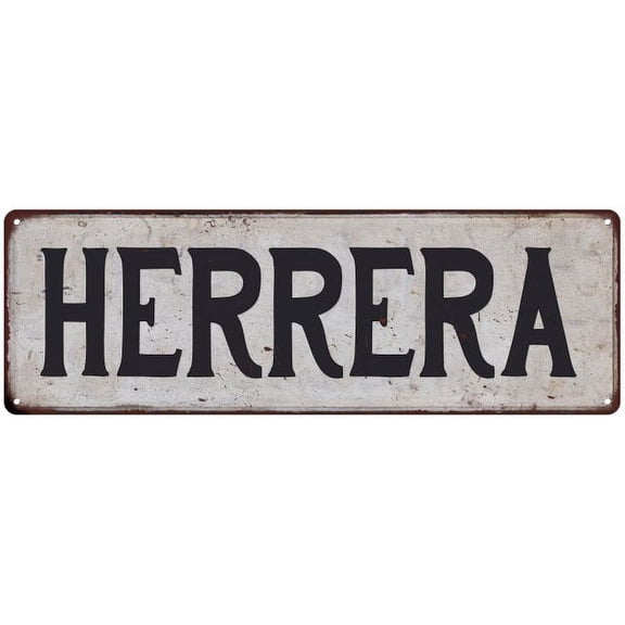 HERRERA Vintage Look Gift Rustic Chic Metal Sign 6x18 206180036654