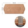 thumbnail image 2 of Extra Thick Bath Linen Rug Set Soft Plush Anti-Slip Bath Mat Water Absorbent Shaggy Polyester for Bathroom Living Room Bedroom Gray 24x36 Inches, 2 of 6