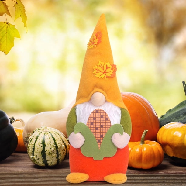Xihbxyly Solo Productos Fabricados En Estados Unidos Gnomo de Otoño, Gnomo, Girasol, Enano Sueco, Regalo Del Día de Acción de Gracias, Muñeco de Otoño, Decoración Navideña para La Ventana Del Hogar