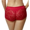 thumbnail image 2 of Women's Elila 3311 Cheeky Stretch Lace Panties (Red 5X), 2 of 4