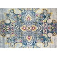 thumbnail image 2 of Ladole Rugs Geode Antique Style Polypropylene Indoor Durable Traditional Area Rug Carpet Tapis in Turquoise Grey, 2 of 4