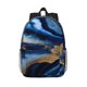thumbnail image 1 of Easygdp Navy Blue Marble Mochila Ligera de 15 Pulgadas para Estudiantes, Mochila Cómoda para la Escuela y Viajes, Correas Ajustables, 1 of 6