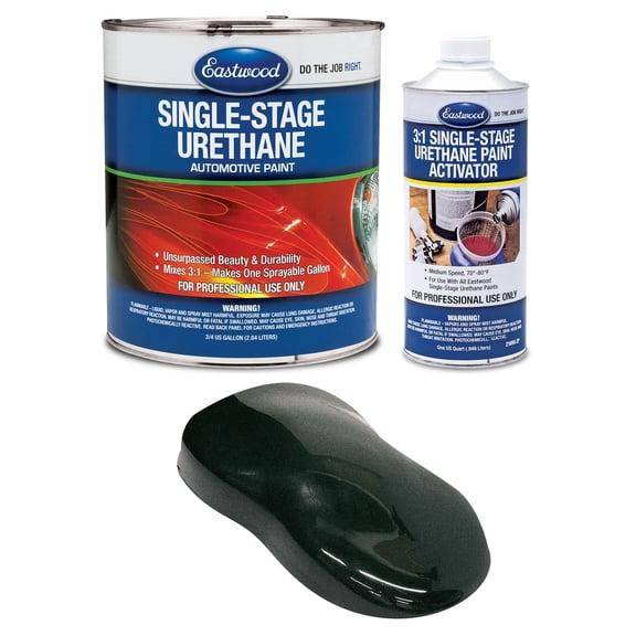 Eastwood 3:1 Jaded Green Metallic Single Stage Urethane Automotive Spray Paint 1 Sprayable Gallon Kit