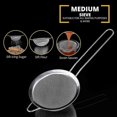 thumbnail image 5 of Sieve Set In Three Different Sizes Metal Sieve Made Of Stainless Steel, Fine Mesh Sieve Kitchen Sieve Stainless Steel, 5 of 5