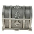 thumbnail image 2 of Caja de almacenamiento de joyas jinwen Cofre de joyas del cofre del tesoro Plata antigua, 2 of 8