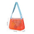 thumbnail image 3 of Bolsa De Juguetes Bolsa de playa de malla Ins Style Bolsa de mano Bolsa de recolección para exteriores (Orange Lake Blue), 3 of 7