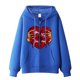 thumbnail image 1 of Sudadera con capucha y cremallera para hombre y mujer, chaqueta gótica de hip hop oscuro Harajuku Y2k con estampado de letras y corazón rojo, sudadera Harajuku, 1 of 5