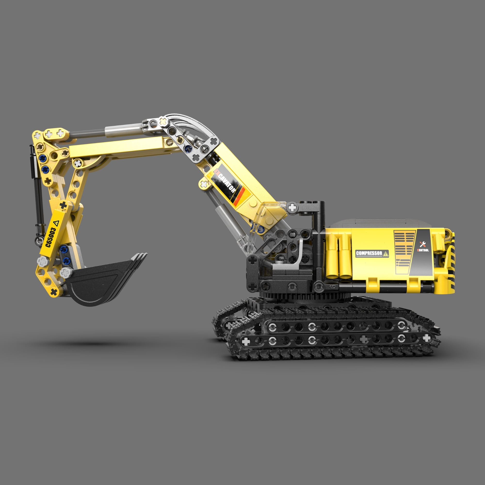 CaDA® Heavy Duty Excavator Model Building Set C65003W Building Toy for Kids 8+ (467 Pieces)