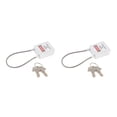 thumbnail image 1 of Toystoory Stainless Steel Cable Safety Padlock Lockout  Isolation Color Lock, 7 Type1, 1 of 1