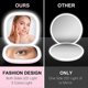 thumbnail image 5 of r6n 1X 5X Magnification LED Lighted Travel Pocket Mirror Rechargeable i8h Double-Sided Makeup Mirror, 5 of 5