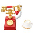thumbnail image 1 of 1 juego de taza de teléfono en miniatura para casa de muñecas vintage, miniteléfono retro, modelo de taza de teléfono en miniatura, escena de casa de muñecas, modelo de teléfono retro, 1 of 7