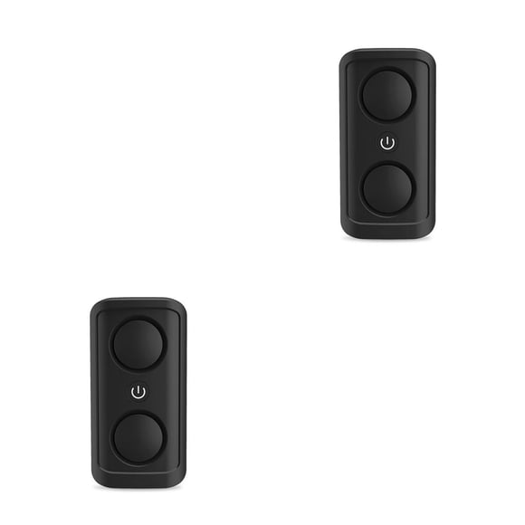 Cateissary Repelente de ratones 22KHz-85KHz Dispositivo de control de plagas silencioso para el hogar Habitación de viaje portátil Ratas Negro enchufe de la UE 2Conjunto