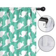 thumbnail image 4 of Blackout Kids Curtains,LightGreen Cartoon Dinosaurs Silhouettes Pattern Childrens Insulated Curtains Set Of 2,Bedroom Essentials,Toddler Room Decor 42"x84", 4 of 5