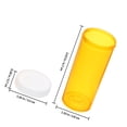 thumbnail image 2 of unbranded 10Ud Frascos Plásticos Para Suplementos Con Tapas Herméticas Para Almacenaje Portátil, 2 of 7