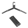 thumbnail image 1 of Wosthever Tendedero de aleación de aluminio plegable para exteriores con ranuras para colgar ropa Negro, 1 of 6