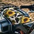 thumbnail image 3 of Uorisanigo ATV Seat Cover Waterproof Sunflower Cow Print Four-Wheeler Seat Cover for Polaris Sportsman 570 450 850, Polaris Scrambler 400 500 850 1000, Honda Rancher 420, 3 of 7
