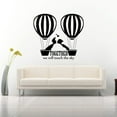 thumbnail image 3 of Touch The Sky Quote Hot Air Balloon Quotes Wall Sticker Art Decal for Girls Boys Kids Room Bedroom Nursery Kindergarten Garage House Fun Home Decor Stickers Wall Art Vinyl Decoration Size (40x40 inch), 3 of 3