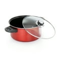 thumbnail image 2 of Gibson Everyday Cardinal 7 Piece Nonstick Steel Cookware Set in Red, 2 of 5