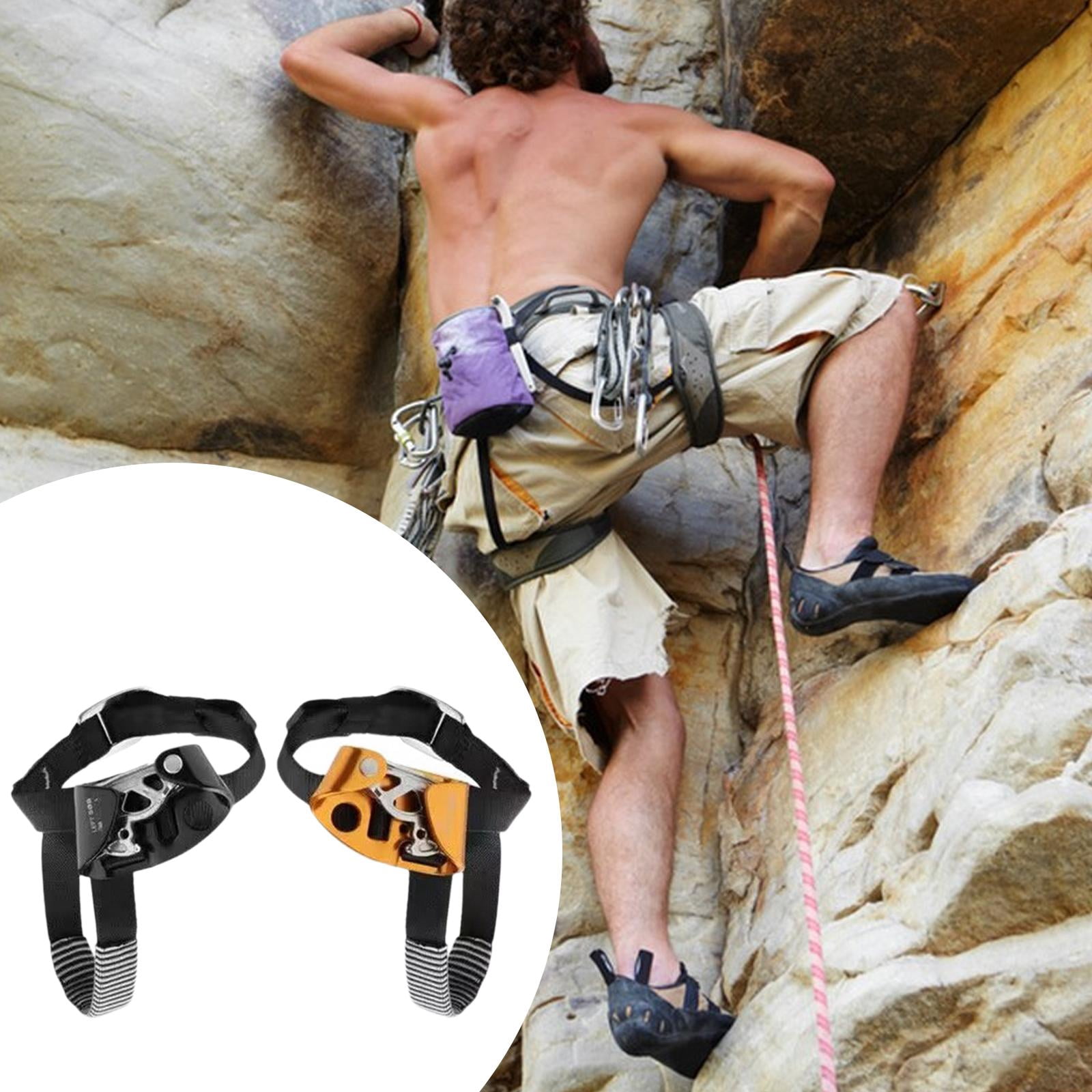 Wswqop Climbing Ascender Load (100 kg) Strength Accessories for Rock Climbing Emergency Right and Left