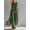 Green, variant on Women's Cotton Linen Two-Piece Outfit Round Neck Sleeveless Loose Top & High Waisted Wide Leg Pants Vintage Color Block Casual Breathable Summer Set for Daily Vacation and Home Wear