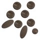 thumbnail image 1 of Incrustaciones de Botones de Llave Sunnimix para saxofón Alto Tenor Soprano marrón 9 piezas, 1 of 8