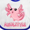 thumbnail image 4 of Inktastic Axolittle Cute Baby Axolotl Boys or Girls Baby Bib, 4 of 4