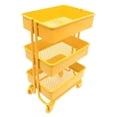 thumbnail image 4 of 1/12 aleación de 3 niveles, estante de almacenamiento, exhibición, casa de , decoración de habitación, accesorios Amarillo CUTICAT Estante de almacenamiento de casa de muñecas, 4 of 8