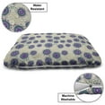 thumbnail image 3 of Abstract Pet Bed, Concentric Asymmetric Romantic Circles Psychedelic Hearts and Dots Pattern, Chew Resistant Pad for Dogs and Cats Cushion with Removable Cover, 24" x 39", Multicolor, by Ambesonne, 3 of 4