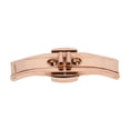 thumbnail image 2 of Butterfly Buckle Rose Gold Alloy Ceramic Tungsten Steel 5 X 15 Watch Deployment Clasp for Replacement, 2 of 9