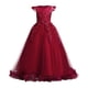 thumbnail image 1 of Vestido IBTOM CASTLE Flower Girls Rojo Oscuro 7-8 Años, 1 of 5