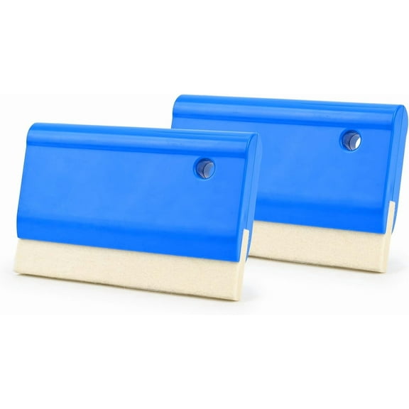 Window Tint Tools,2PCS Soft Wool Felt Squeegee for Window Tint Protective and Vinyl Wrap Film Installation, Felt squeegees for Signmaking Applications PPF Tools for Dry/Wet Use