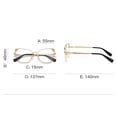 thumbnail image 2 of Women Metal Cat Eyes Glasses Frame Literary Candy Color Anti-Blue Light Frame, 2 of 3