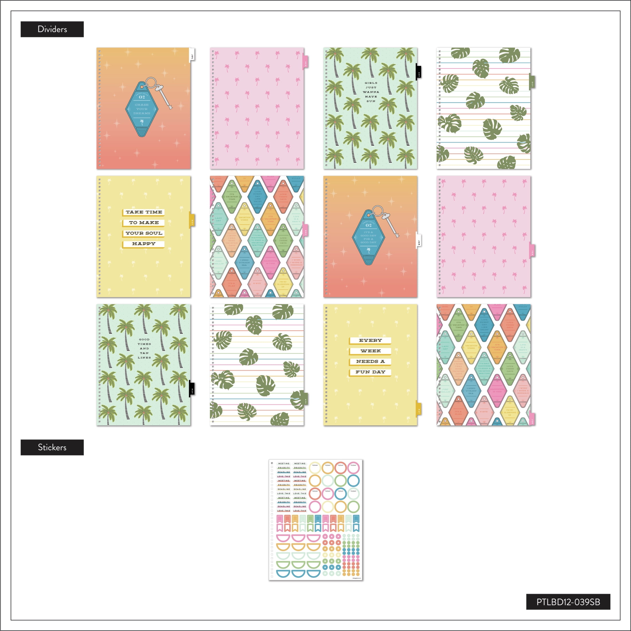 Summer Vibes Planner Kit - Choose Your Insert July 2023