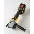 thumbnail image 6 of Yellow Brushless Cordless Angle Grinder-5-Inch High-Power Lithium-Ion Grinding&Polishing Tool, 12000 RPM with Safety Lock for Metalworking, 6 of 7
