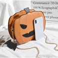 thumbnail image 3 of Moda Creatividad Pascua Pu Cuero Calabaza Bolsos Mujer Bolso De Hombro Cadena Bandolera Advancent AP006183-01, 3 of 6