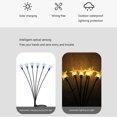 thumbnail image 3 of Luz Solar de suelo de 6 cabezales pentagrama impermeable Wobbly luces Kuymtek decorativas de césped duraderas luz de ambiente para el hogar y el jardín 4 piezas, 3 of 5