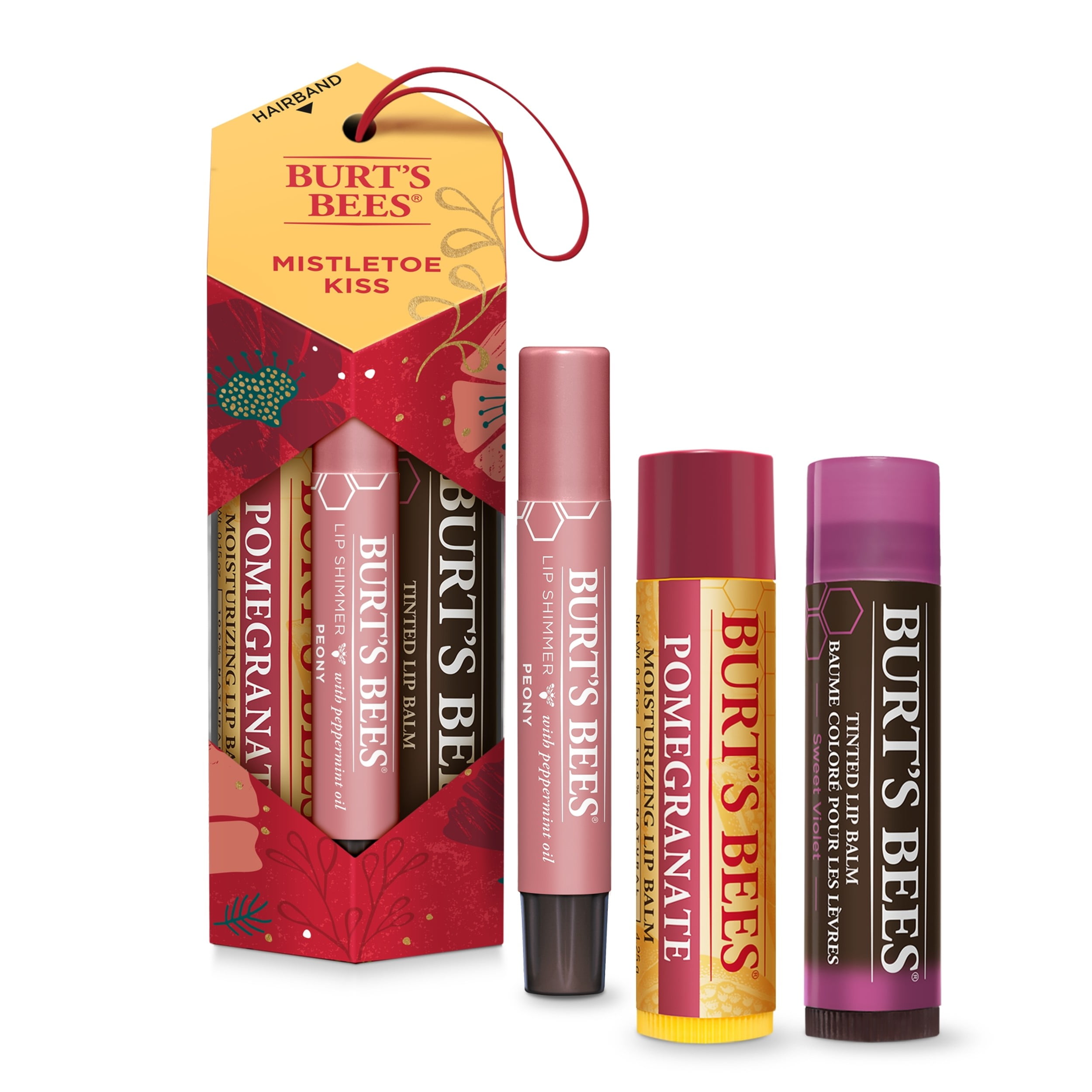 Wijzerplaat Op tijd replica Burt's Bees Mistletoe Kiss Holiday Gift Set, Lip Balm, Lip Shimmer and  Tinted Lip Balm - Walmart.com