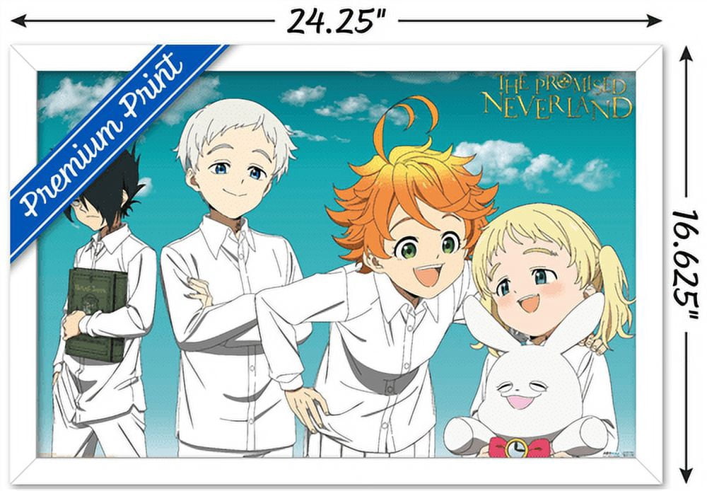 The Promised Neverland - Orphans Wall Poster, 14.725" x 22.375", Framed