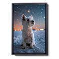 thumbnail image 2 of Hudo Dog Christmas Canvas Wall Art, West Highland White Terrier Dog Wall Art Prints Dogs Hanging Wall Pictures Decoration for Holiday Living Room Bedroom Bathroom, 2 of 5