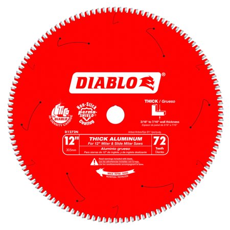 UPC: 0008925138860 | Diablo 12 in. Dia. x 1 in. Carbide Circular Saw Blade 72 teeth
