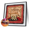 thumbnail image 1 of Cuadros Decorativos Pintura de diamante DIY taza de café de diamante redondo serie (B1601) Tmvgtek embutido en tela, 1 of 6