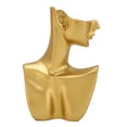 thumbnail image 2 of Pendientes Mannequin Stand, Jewelry Display Bust Portable Fashionable Golden for Store, 2 of 7