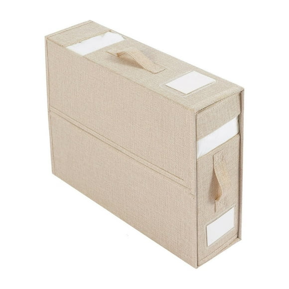 Avtoify Foldable Sheet Set Storage Bag, Foldable Sheet Set Storage Bag, Duvet Cover Set Foldable Storage Box, Bedding, Storage Box C Free Size
