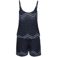 thumbnail image 2 of Women's Strapless Off Shoulder Printed Beachwear Short Rompers Jumpsuits, 2 of 5