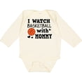 thumbnail image 3 of Inktastic I Watch Basketball with Mommy Boys Long Sleeve Baby Bodysuit, 3 of 5