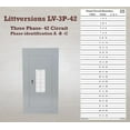 thumbnail image 4 of LV 208V 347V 480V 575V 600V 3 Phase Hager Circuit Breaker Panel Directory Labels Stickers (42 Circuits 2 Pcs), 4 of 6